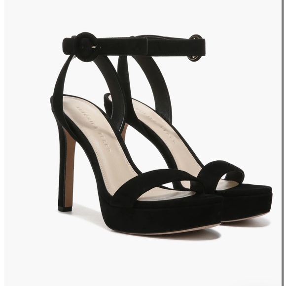 Veronica Beard Darcelle Ankle Strap Stiletto black Sandal size 9.5 New/no box